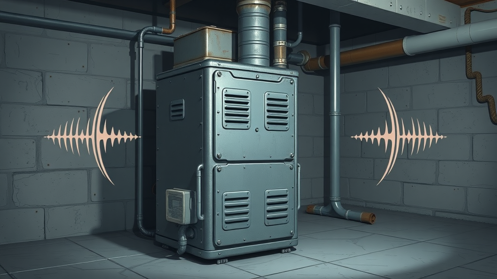 Old furnace unit emitting strange noises example of warning signs