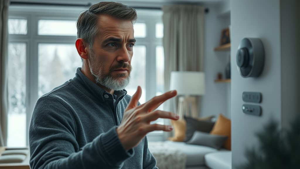 Homeowner frustrated with furnace failing to start in cold living room