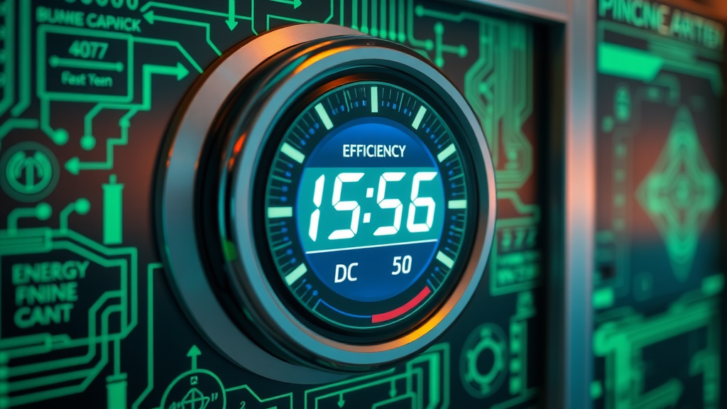 modern furnace with energy efficiency meter showing annual furnace inspection benefits